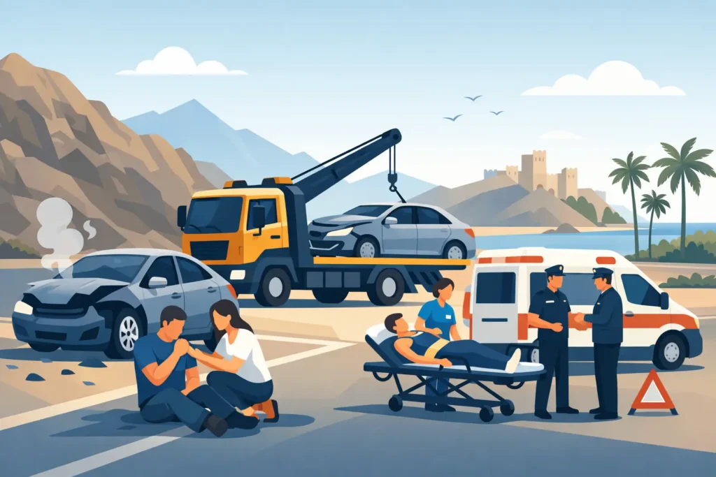 Accident Recovery Fujairah: What to Do First