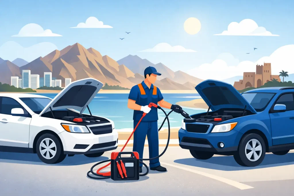 Battery Jump Start Service Fujairah Fast Help