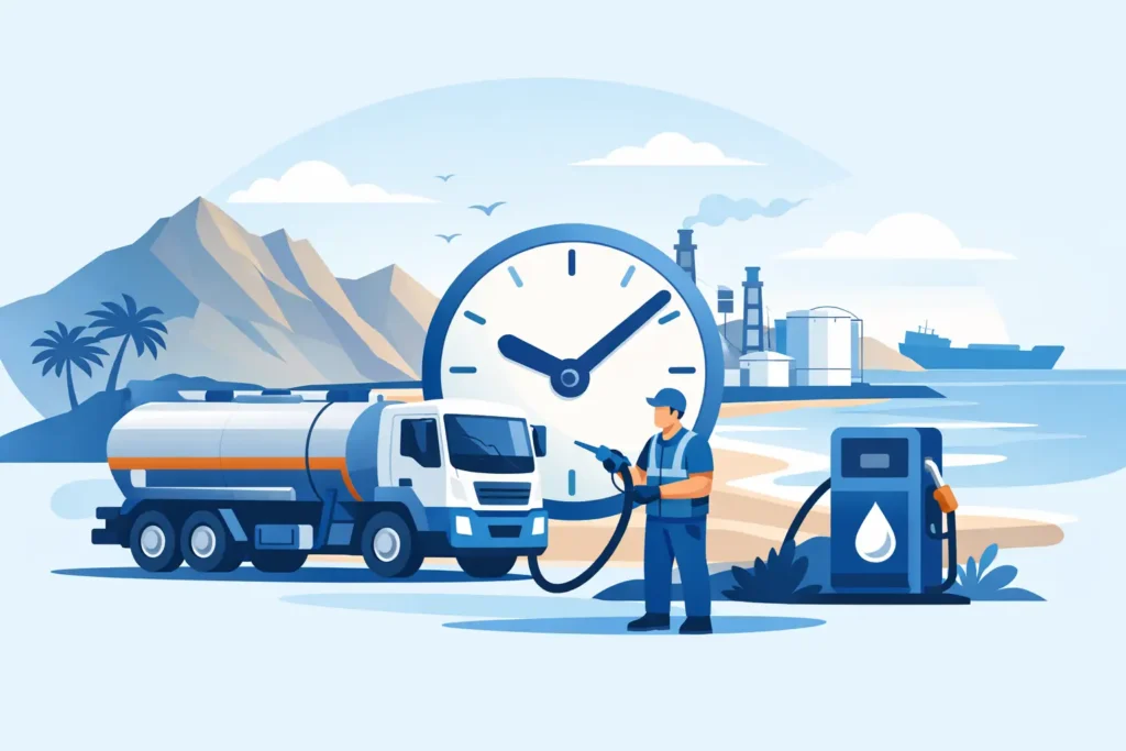 Fuel Delivery Time in Fujairah: What to Expect