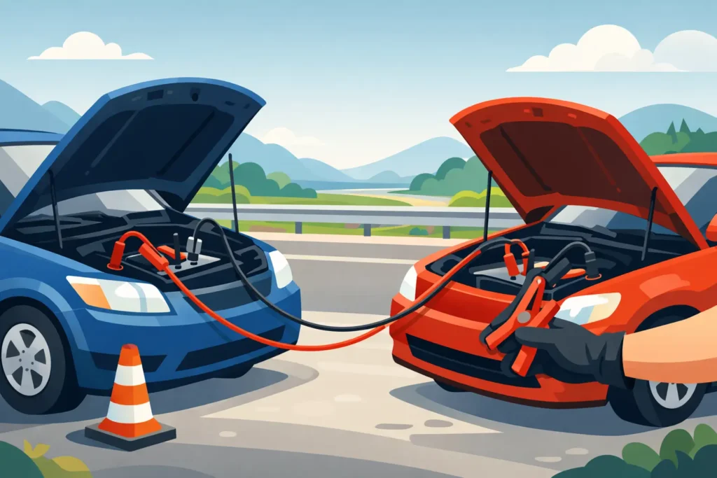 How to Jump Start a Battery Safely on the Road